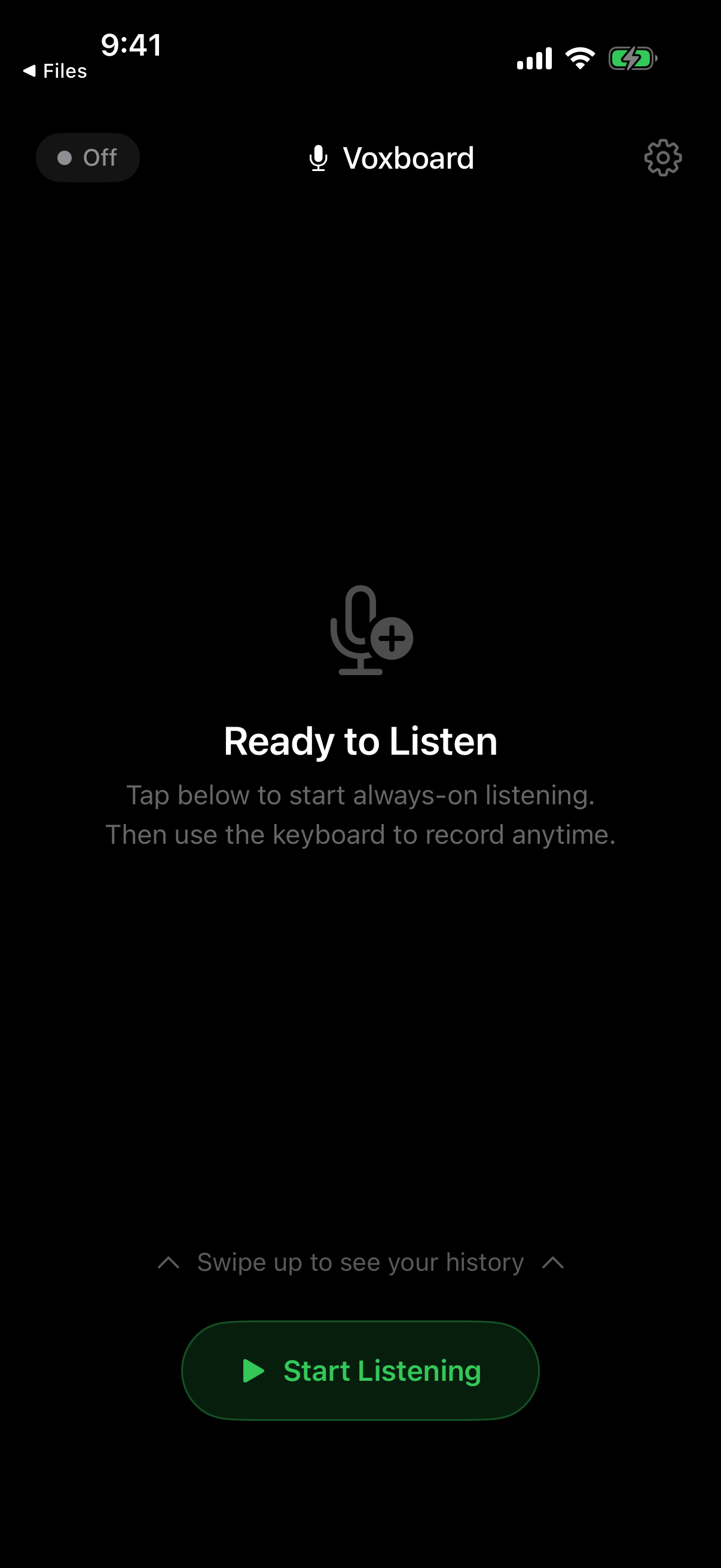 Home — Ready state